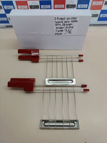 2 x Pinzas con asas soportes para la tostadora - Icona DeLonghi